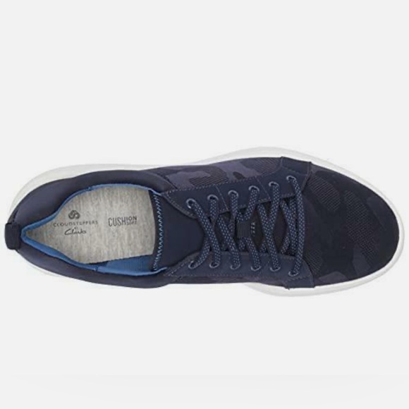 Clarks Women's Ezera Cloudsteppers Lace Sneaker, Dark Navy Camo Size - 12M.  NIB - Picture 4 of 15